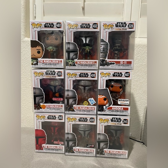 Star Wars Mandalorian Funko Lot